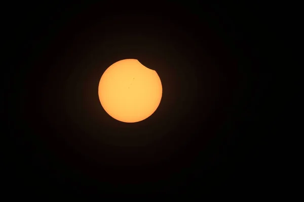 Eclipse Solar Agosto 2017 Kimberly Estágios Diferentes Oregon Eua — Fotografia de Stock