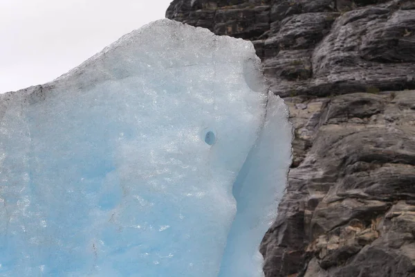 Geleira Nigardsbreen Vale Jostedalen Parque Nacional Jostedalbreen Noruega — Fotografia de Stock