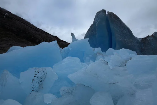 Lodowiec Nigardsbreen Dolinie Jostedalen Park Narodowy Jostedalbreen Norwegia — Zdjęcie stockowe