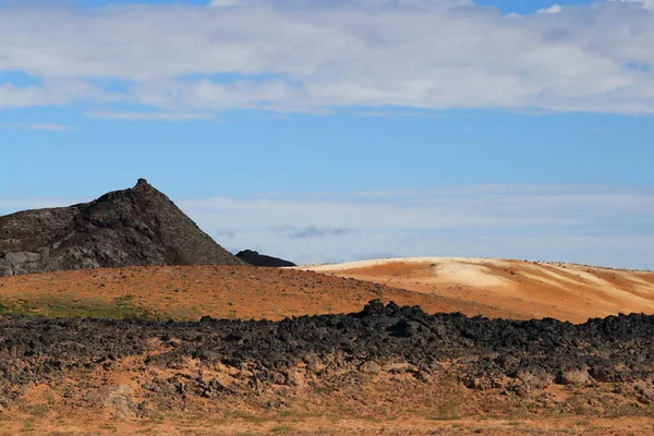 Krafla Lavafält Leirhnukur Hot Spring Area Island — Stockfoto