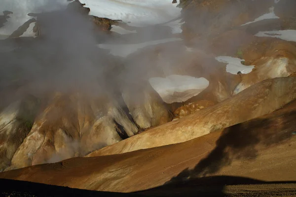 케를링 레이오 라이트 아이슬란드 지대에 위치한 화산지대 — 스톡 사진