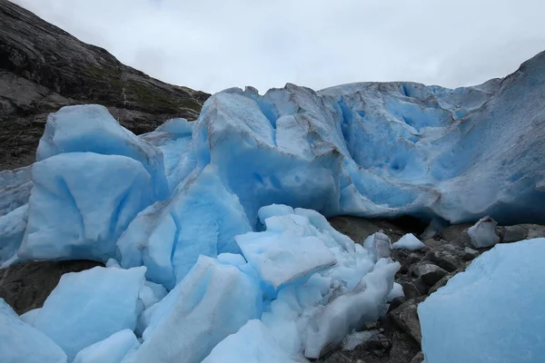 Glaciar Nigardsbreen Valle Jostedalen Parque Nacional Jostedalbreen Noruega — Foto de Stock