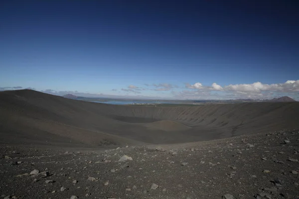 アイスランドのHverfyall火山火口の眺め — ストック写真