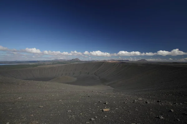 Utsikt Över Vulkankratern Hverfjall Island — Stockfoto