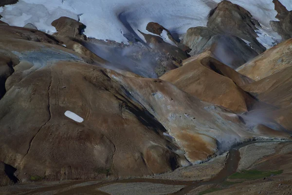 Kerlingarfjoll Ogress Mountains Montanhas Rhyolite Uma Cordilheira Vulcânica Situada Nas — Fotografia de Stock