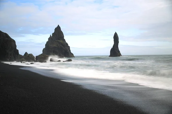 Reynisfjara Black Sand Beach Must Islanda — Foto Stock