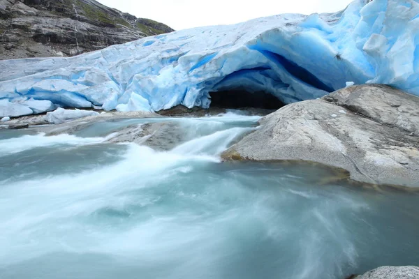 Nigardsbreen Gletsjer Jostedalen Vallei Nationaal Park Jostedalbreen Noorwegen — Stockfoto