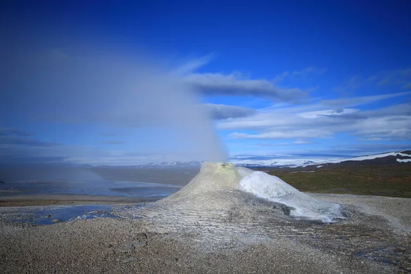 Islandia Paisaje Zona Geotérmica Hveravellir Zona Fumarolas Piscinas Calientes Multicolores —  Fotos de Stock