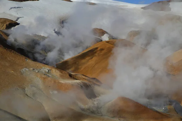 Kerlingarfjoll Ogress Mountains Rhyolite Mountains Volcanic Mountain Range Situated Highlands — Stock Photo, Image