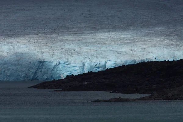 Styggevatnet Τον Παγετώνα Austdalsglacier Στο Παρασκήνιο Νορβηγία — Φωτογραφία Αρχείου