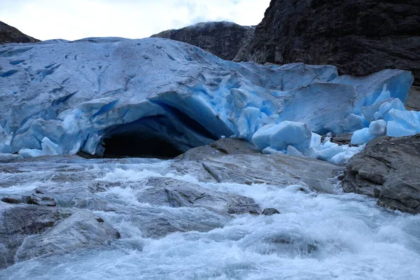 Nigardsbreen Gletsjer Jostedalen Vallei Nationaal Park Jostedalbreen Noorwegen — Stockfoto