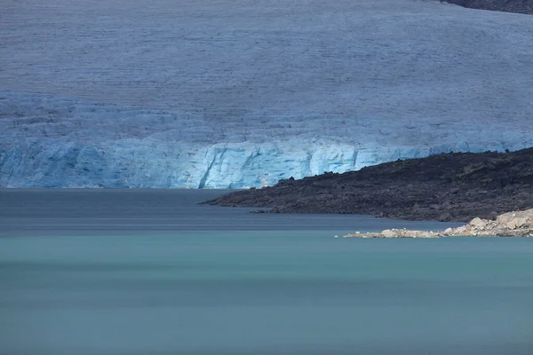Styggevatnet Lodowcem Austdalsglacier Tle Norwegia — Zdjęcie stockowe
