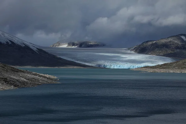 Styggevatnet Austdalsglacier Pozadí Norsko — Stock fotografie