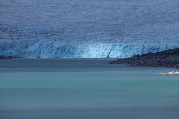 Styggevatnet Lodowcem Austdalsglacier Tle Norwegia — Zdjęcie stockowe