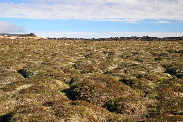 Krafla Lava Fields Leirhnukur Hot Spring Area Iceland — стокове фото