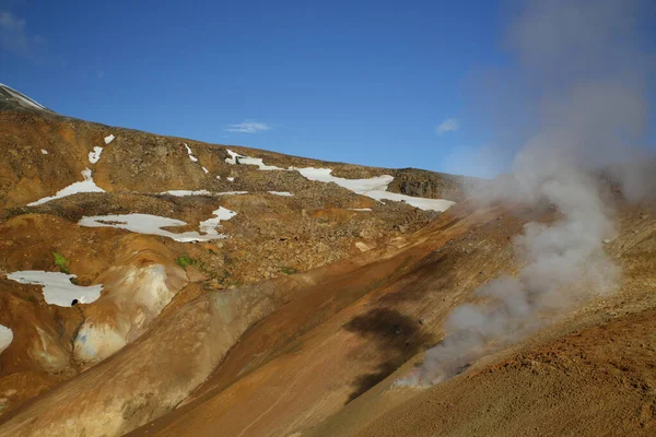 Kerlingarfjoll Ogress Mountains Rhyolite Mountains Volcanic Mountain Range Situated Highlands — Stock Photo, Image