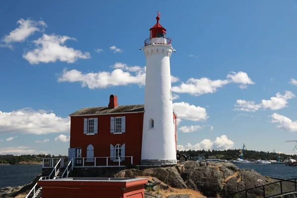 Lieu Historique National Phare Fisgard Long Côte Pacifique Près Victoria — Photo