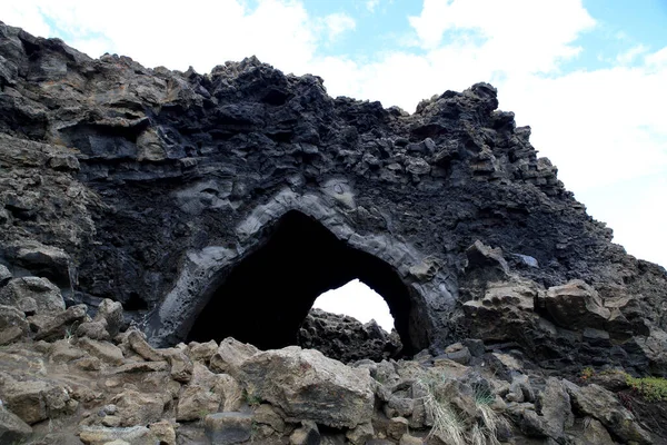 Dimmuborgir Lávové Pole Myvatn Oblast Island — Stock fotografie