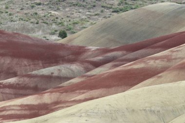 Painted Hills in the John Day Fossil Beds National Monument at Mitchell City, Wheeler County, Northeastern Oregon clipart