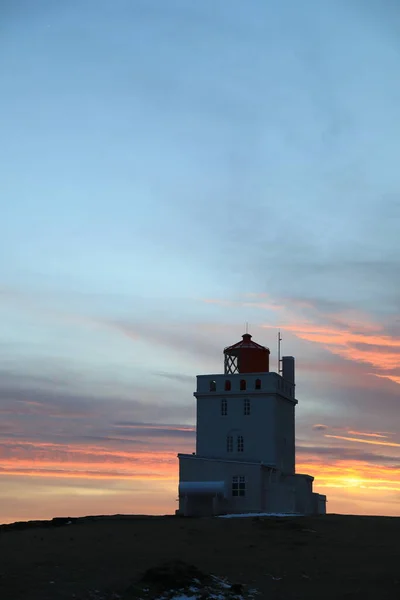 迪霍莱角的白色灯塔 — 图库照片