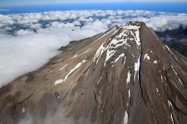 Вулкан Таранаки Воздуха Новая Зеландия — стоковое фото