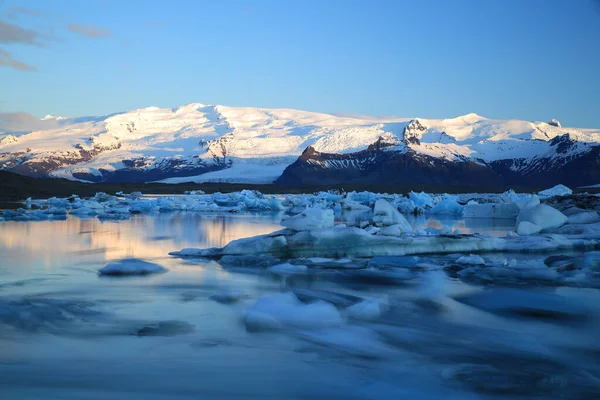 Belle Vue Sur Les Icebergs Dans Lagune Glacier Jokulsarlon Islande — Photo