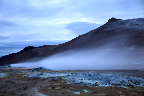 Namafjall Geotermiskt Område Nära Sjön Myvatn Nordöstra Delen Island — Stockfoto