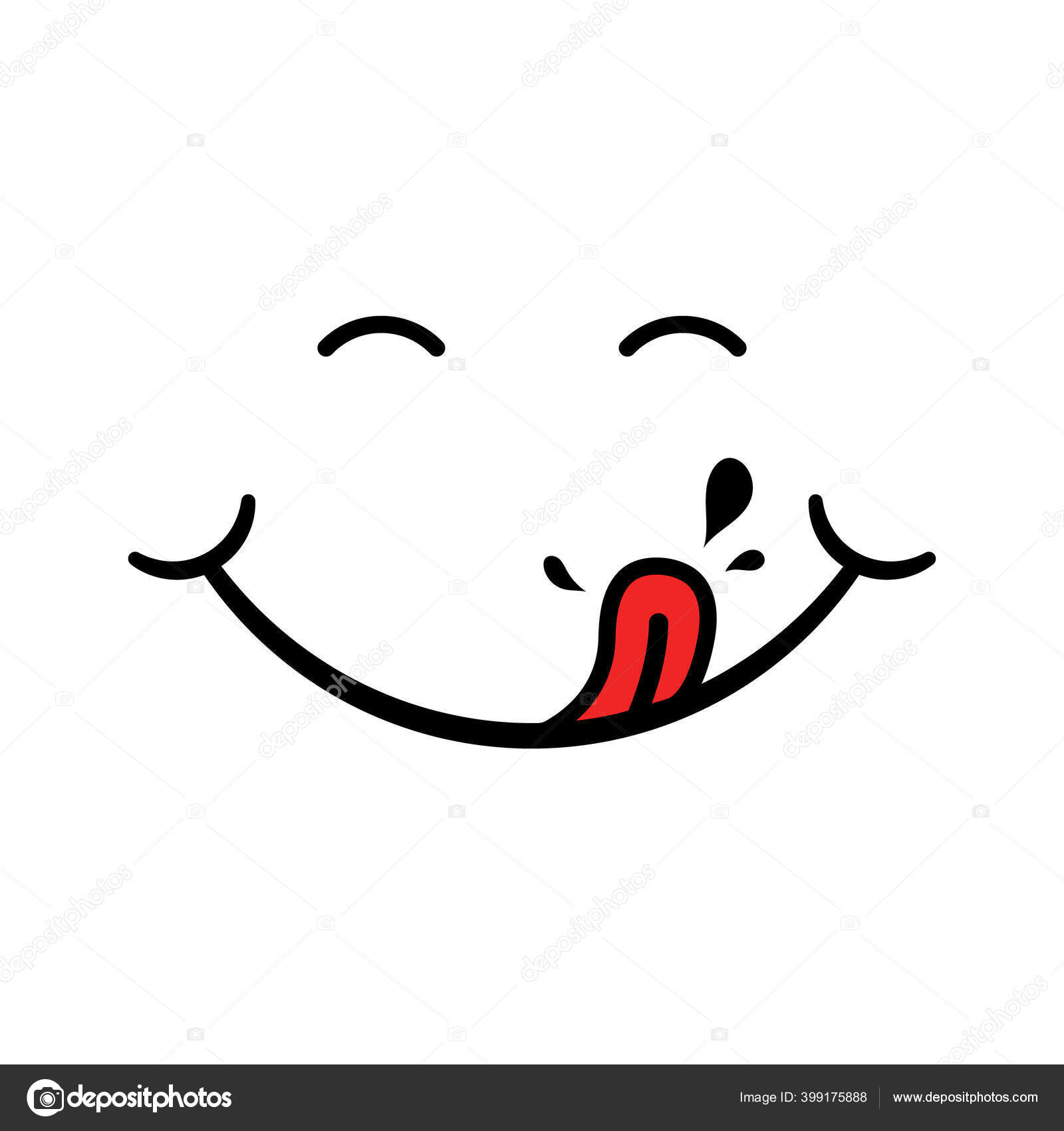 Yummy Emoji PNG Transparent Images Free Download, Vector Files