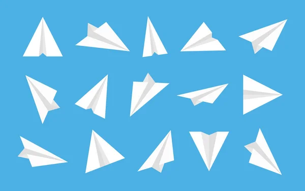 Pappersplan Origami Flygplan Vit Isometrisk Ikon För Fluga Starta Flygplan — Stock vektor