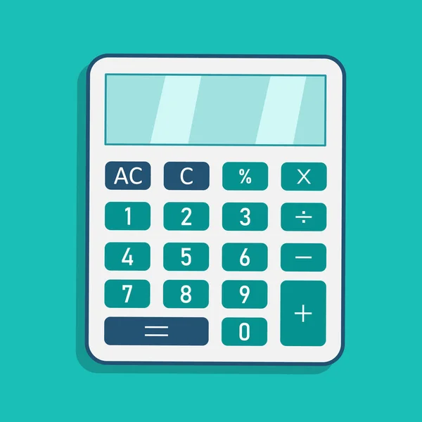 Ícone Calculadora Calcule Financiamento Com Calculadora Moderna Com Display Botões — Vetor de Stock