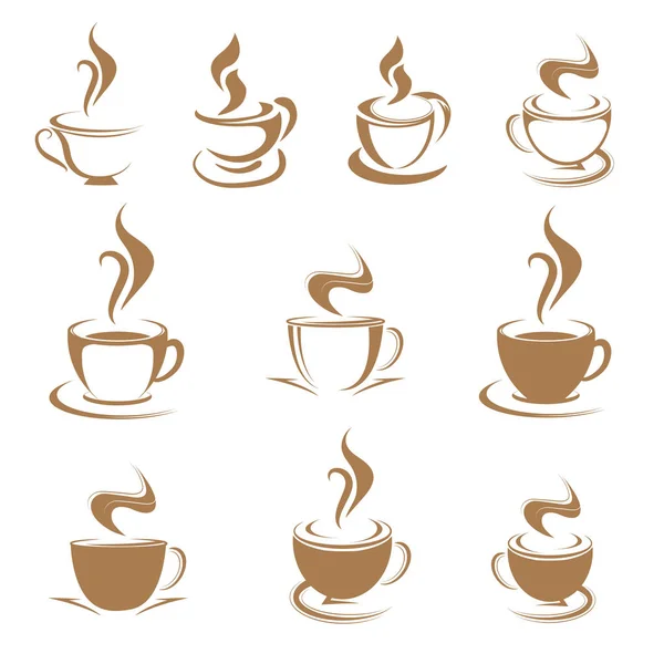 Taza Café Caliente Icono — Archivo Imágenes Vectoriales