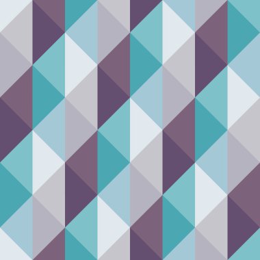 Geometrik arkaplan grafik tasarımı. İnternet sitesi, broşür, sunum, reklam promosyonu için soyut ve kusursuz bir düzen. Dekoratif mozaik süsü. Üçgen şekiller. Vektör illüstrasyonu.