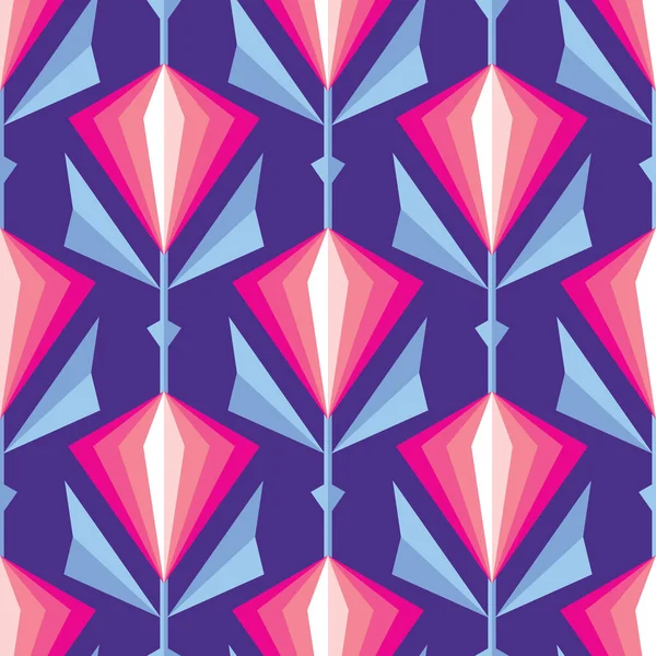 Çiçekler ve yapraklar. Yüzyılın ortalarında modern sanat vektör geçmişi. Soyut geometrik dikişsiz desen. Eski moda tasarım tarzında dekoratif süsler. Çiçek arkaplanı.