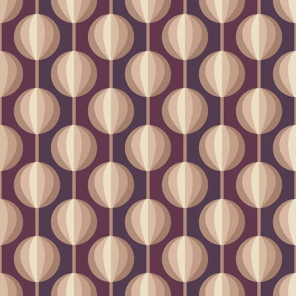 Yüzyılın ortalarında modern sanat vektör geçmişi. Soyut geometrik dikişsiz desen. Eski moda tasarım tarzında dekoratif süsler. Bej ve kahverengi renkler. Atomik biçimlendirilmiş arkaplan. 