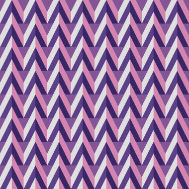 Geometrik arkaplan grafik tasarımı. Sunum, web sitesi, verimlendirme düzeni için soyut, pürüzsüz desen. Dekoratif mozaik süsü. Oklar şekilli. Mor & leylak rengi. Vektör illüstrasyonu.  