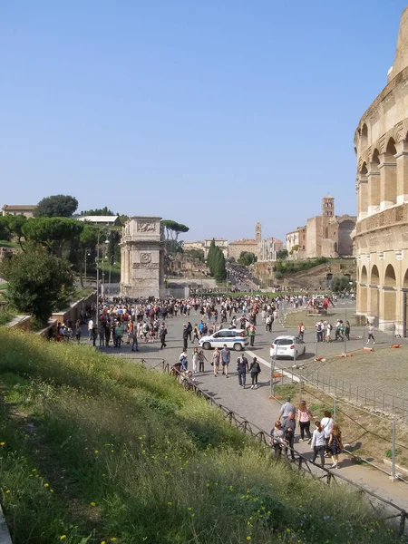 Řím Itálie Cca Října 2018 Arco Costantino Znamená Konstantinův Oblouk — Stock fotografie