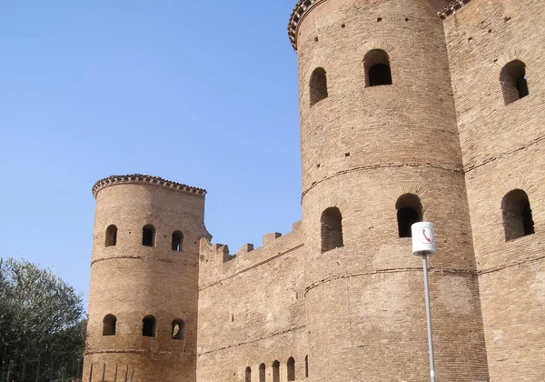 Aurelian walls (Mura Aureliane) in Rome, Italy