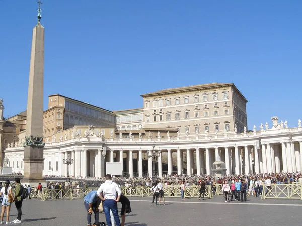 Rome Olaszország Október 2018 Körül Szent Péter Tér Piazza San — Stock Fotó