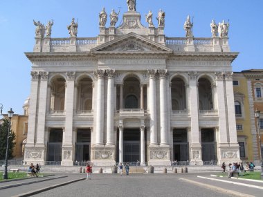 Rome, İtalya - Ekim 2018 yaklaşık: St John Lateran archbasilica Kilisesi (San Giovanni in Laterano)