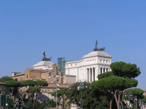 ローマ イタリア 2018年 月年頃 アルターレ デッラ パートリア 祖国の祭壇の意味 別名ヴィットリアーノまたは記念碑国立ヴィットリオ エマヌエーレ — ストック写真