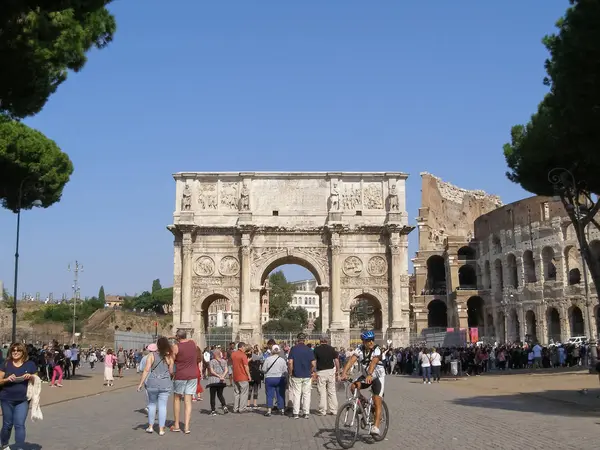 Roma Itália Circa Outubro 2018 Arco Costantino Que Significa Arco — Fotografia de Stock
