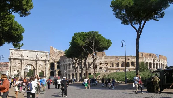 Рим Італія Межах 2018 Жовтня Колізей Колосах Ака Колізей — стокове фото