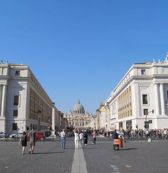 Rome Olaszország Október 2018 Körül Szent Péter Bazilika Basilica San — Stock Fotó