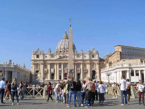 Řím Itálie Cca Října 2018 Bazilika Svatého Petra Basilica San — Stock fotografie