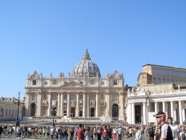 ROME, ITALY - CIRCA OCTOBER 2018: St Peter's Basilica (Basilica di San Pietro)