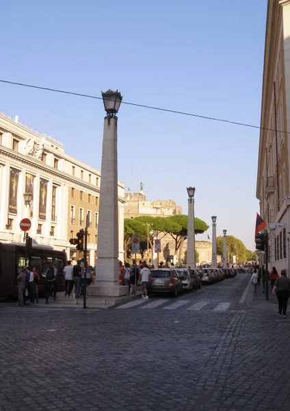 Рим Италия Circa October 2018 Della Conciliazione Street — стоковое фото