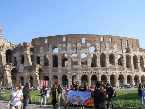 Rzym Włochy Około Października 2018 Koloseum Colosse Aka Koloseum — Zdjęcie stockowe