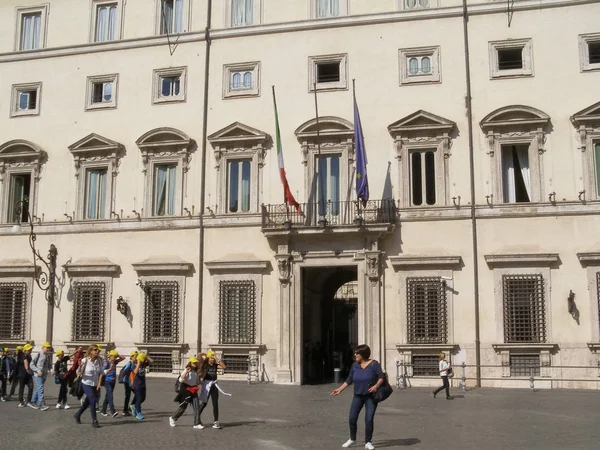 ローマ イタリア 2018年 月年頃 パラッツォ Chigi はイタリア語総理大臣の席 — ストック写真