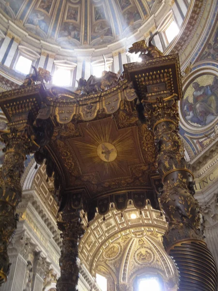 Rome Italië Circa Oktober 2018 Peter Basiliek Basilica San Pietro — Stockfoto