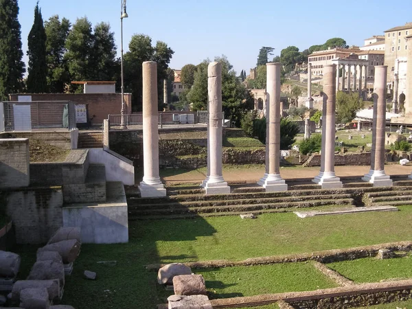 Ruínas Fórum Romano Também Conhecido Como Foro Romano Roma Itália — Fotografia de Stock